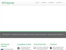 Tablet Screenshot of efonyomda.hu
